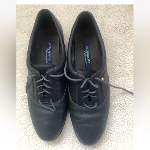 Easy Spirit Womens Shoes Size 10 Black Motion Leather Comfort Walking